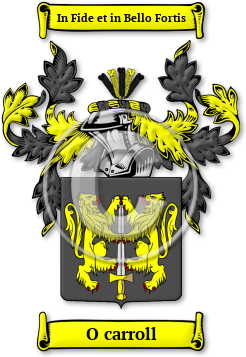 O carroll Family Crest Download (jpg) Legacy Series - 150 DPI